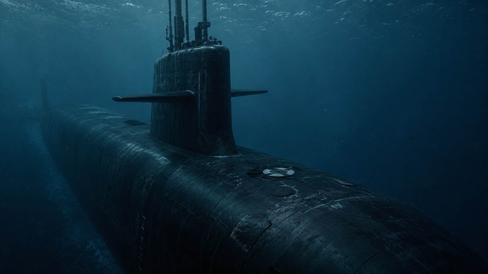 USS Tengery zanurzony pod wodą